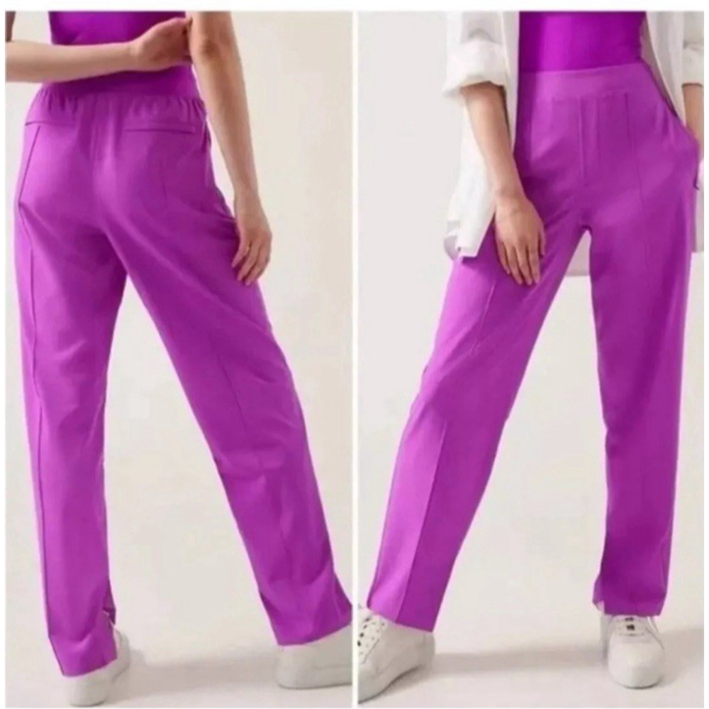 ATHLETA Size 22 Brooklyn Heights Vienna Slim Pant Jazzy Purple #882642 Lavender